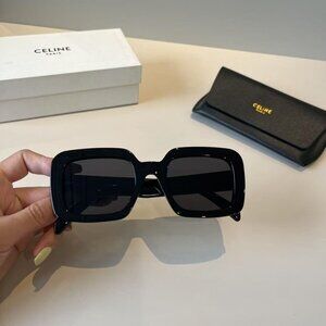 Celine Black and Gold Frame Sunglasses